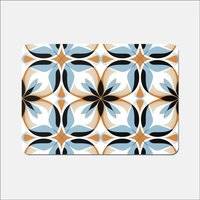 Warren Reed Geometric Pattern Place Mat Blue