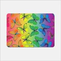 Warren Reed Multicoloured Butterfly Place Mat Multicolour, Green