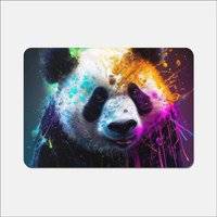 Warren Reed Panda Splashart Colourful Place Mat Brown, Multicolour, Blue