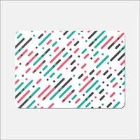 Warren Reed Overlapping Coloured Diagonal Lines Place Mat Green
