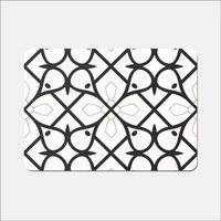 Warren Reed Arabic Style Pattern Place Mat Black