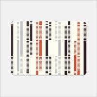 Warren Reed Stroke Pattern Place Mat Multicolour, Red, Pink