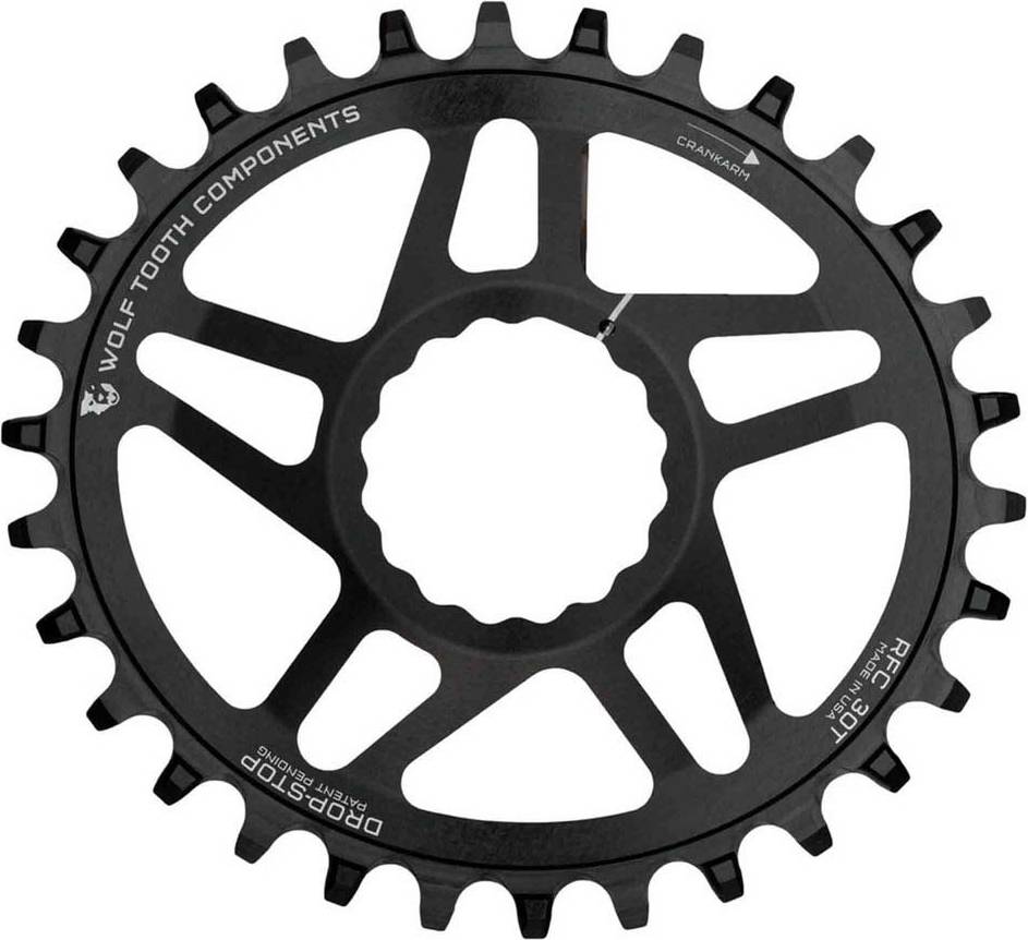 Elliptical bike Wolf Tooth Components Elliptical Direct Mount Chainring Black
