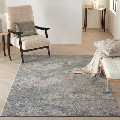 Nourison Rustic Textures RUS15 Abstract Rug 120x180 cm Grey