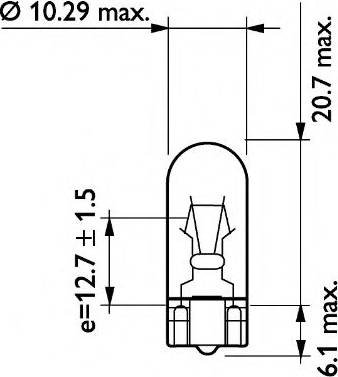 Philips Instrument Lighting Bulb 13960CP