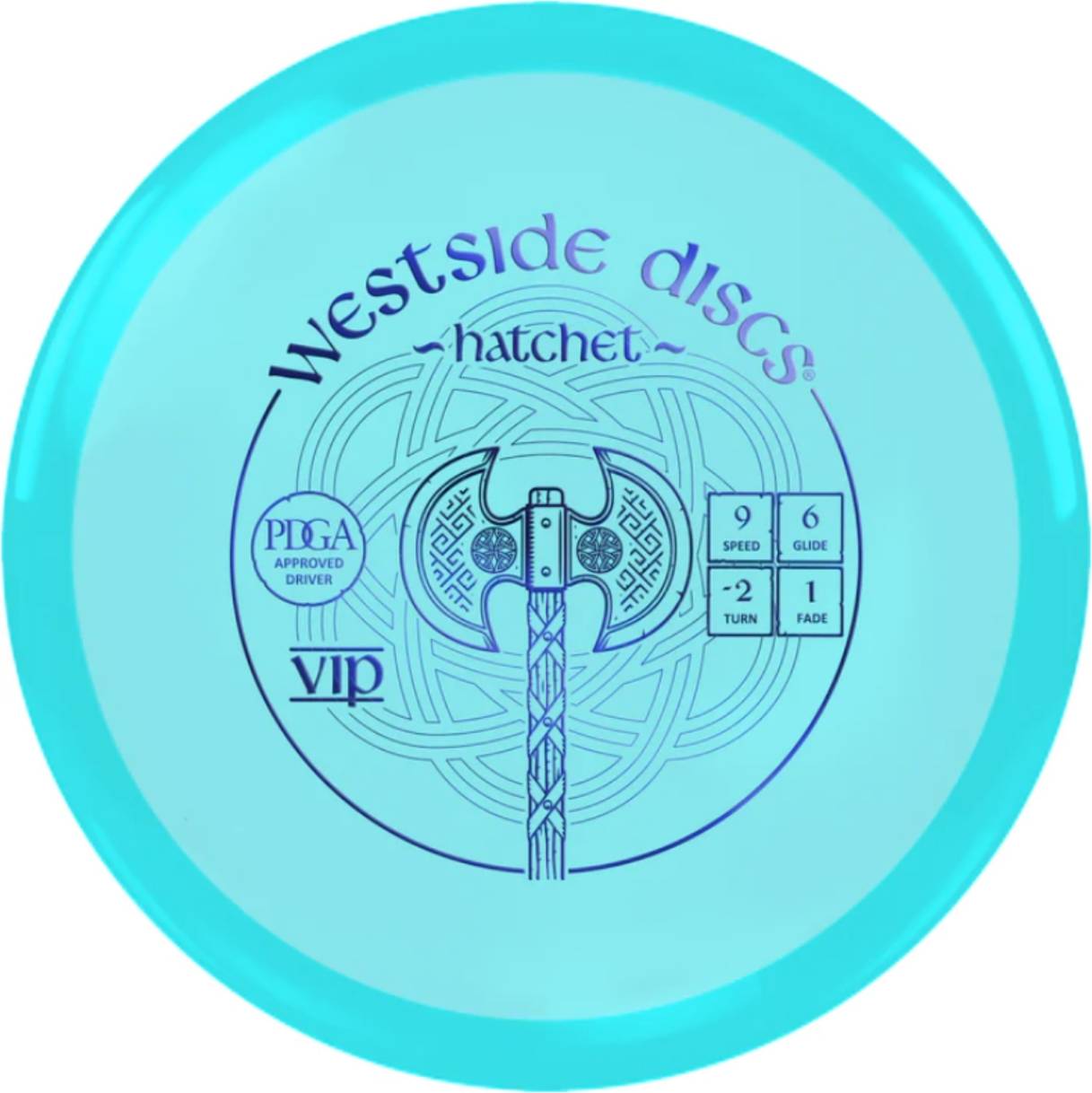 Westside Discs VIP Hatchet Driver - Turquoise