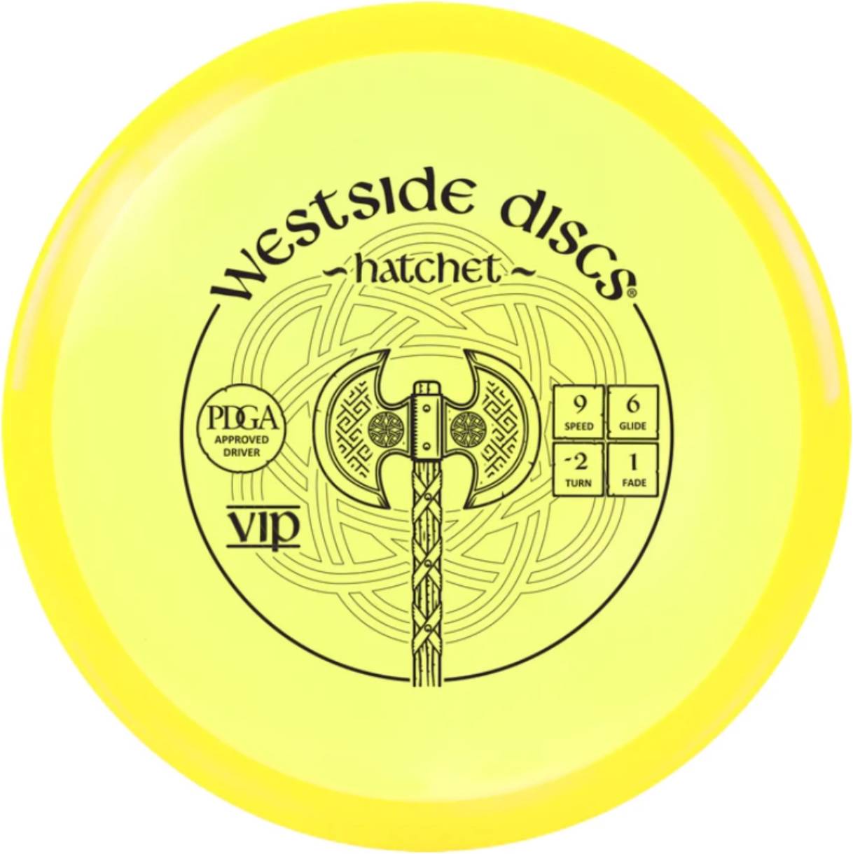 Westside Discs Hatchet VIP Distance Driver - Yellow