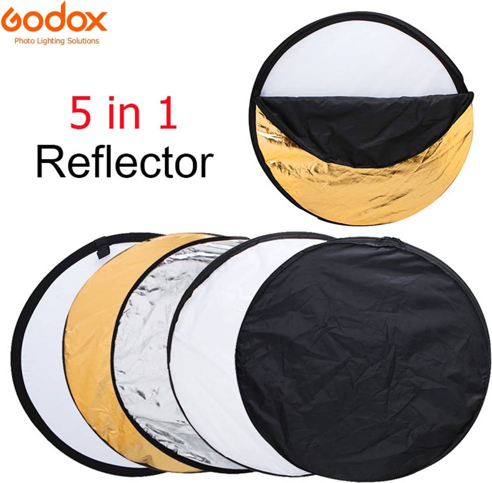 Godox 24 Inch 5 Inch Bärbar Hopfällbar Ljus Rund