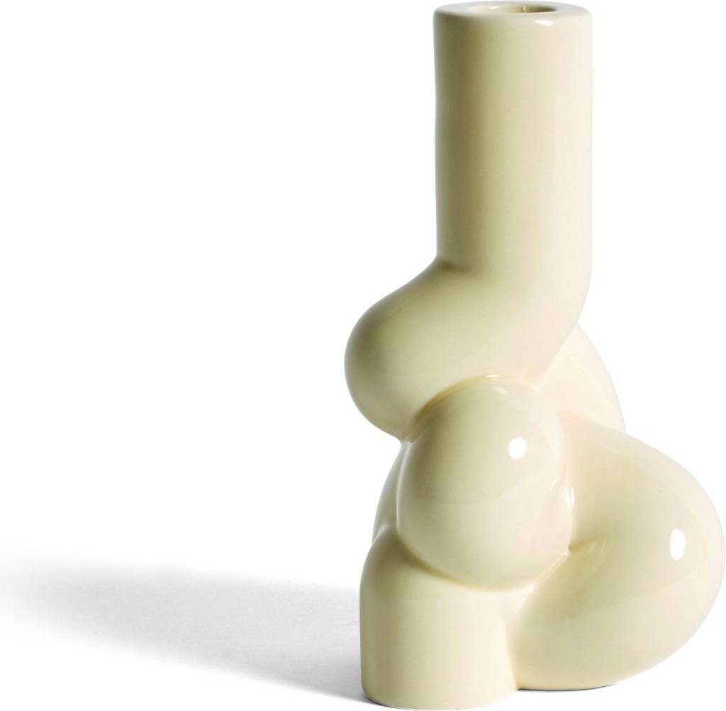 Hay Complot Soft Yellow Candlestick 18cm