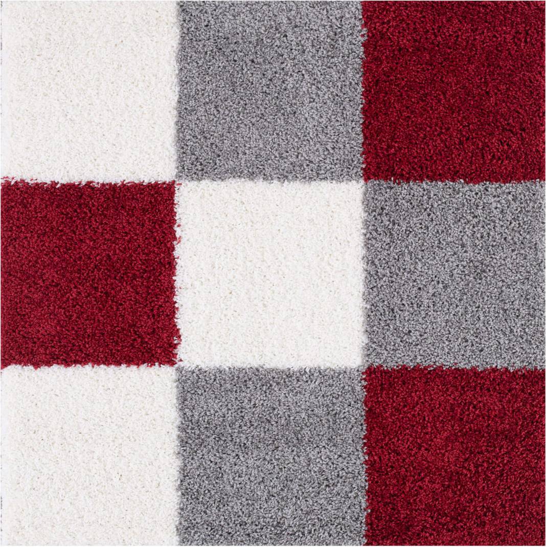 THE RUGS Myshaggy Collection Geometric 381 Red