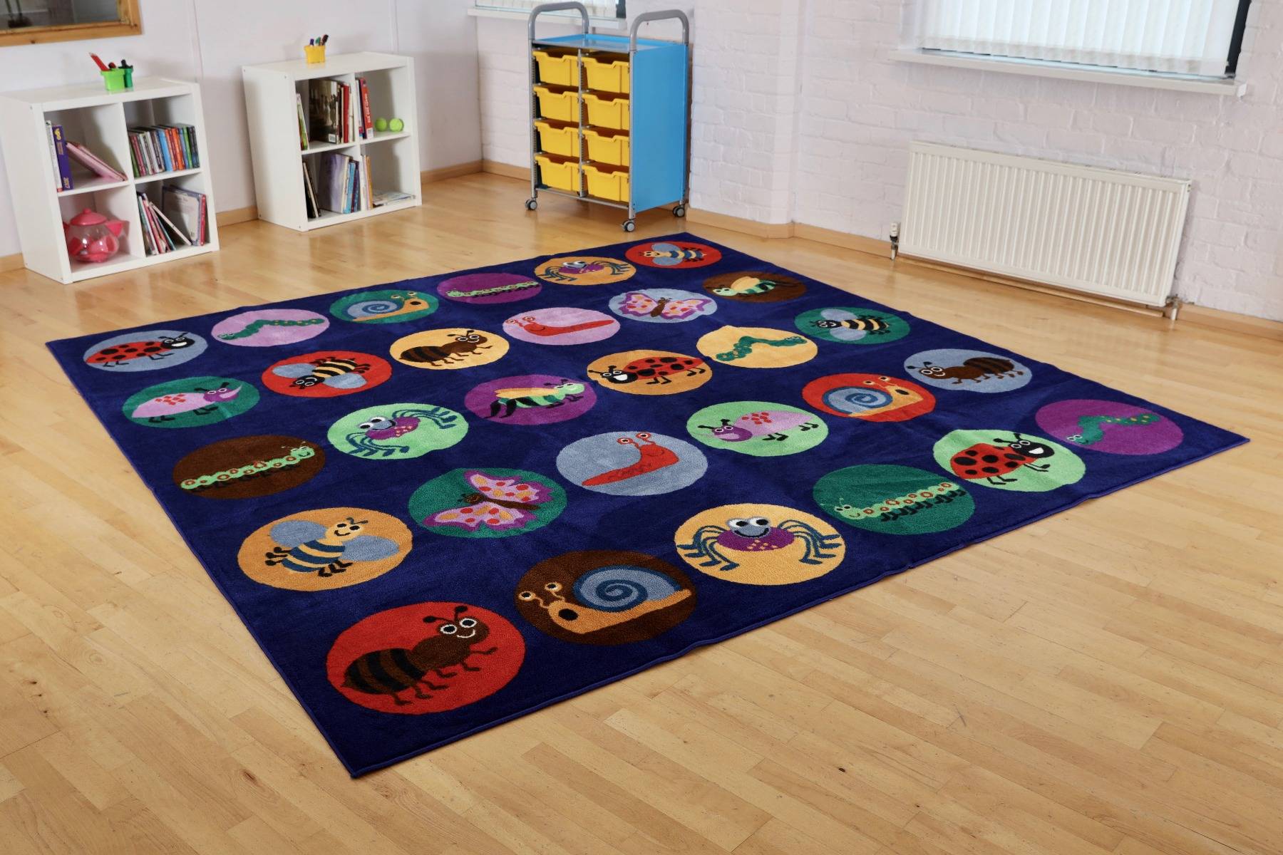 Mini Beasts Classroom Carpet