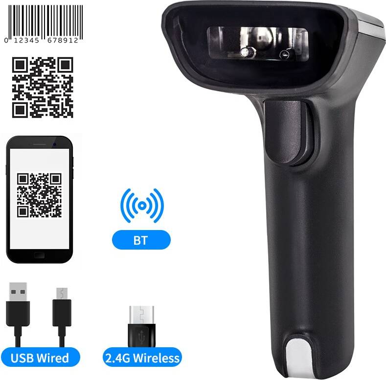 Aibecy Handheld 1D 2D Qr Barcode Scanner