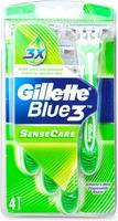 Gillette Blue 3 Disposable Razors 4 Pack