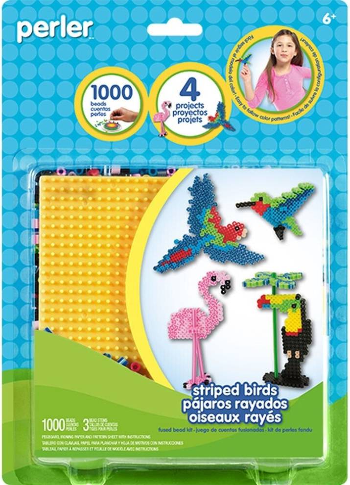 Perler Beads StripedBirds Activity Kit