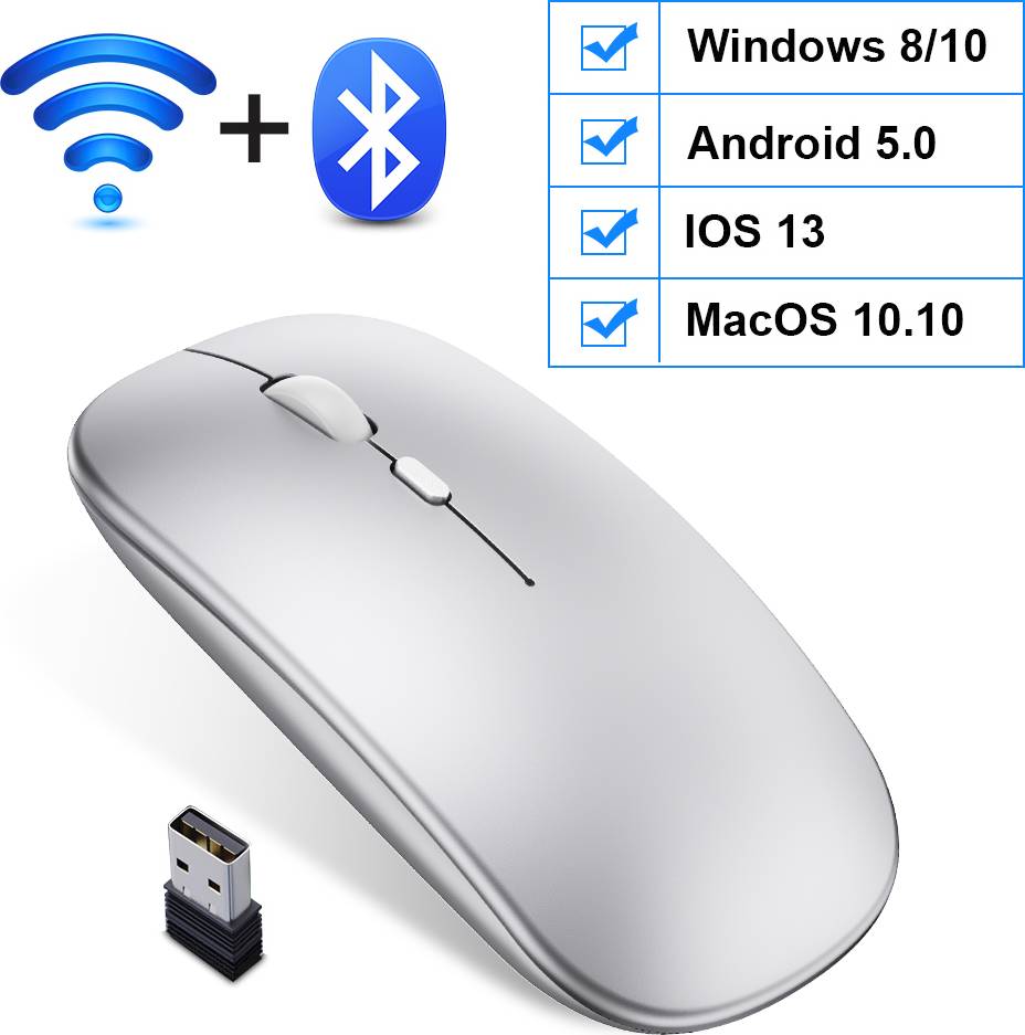 Bluetooth Mus - Silver