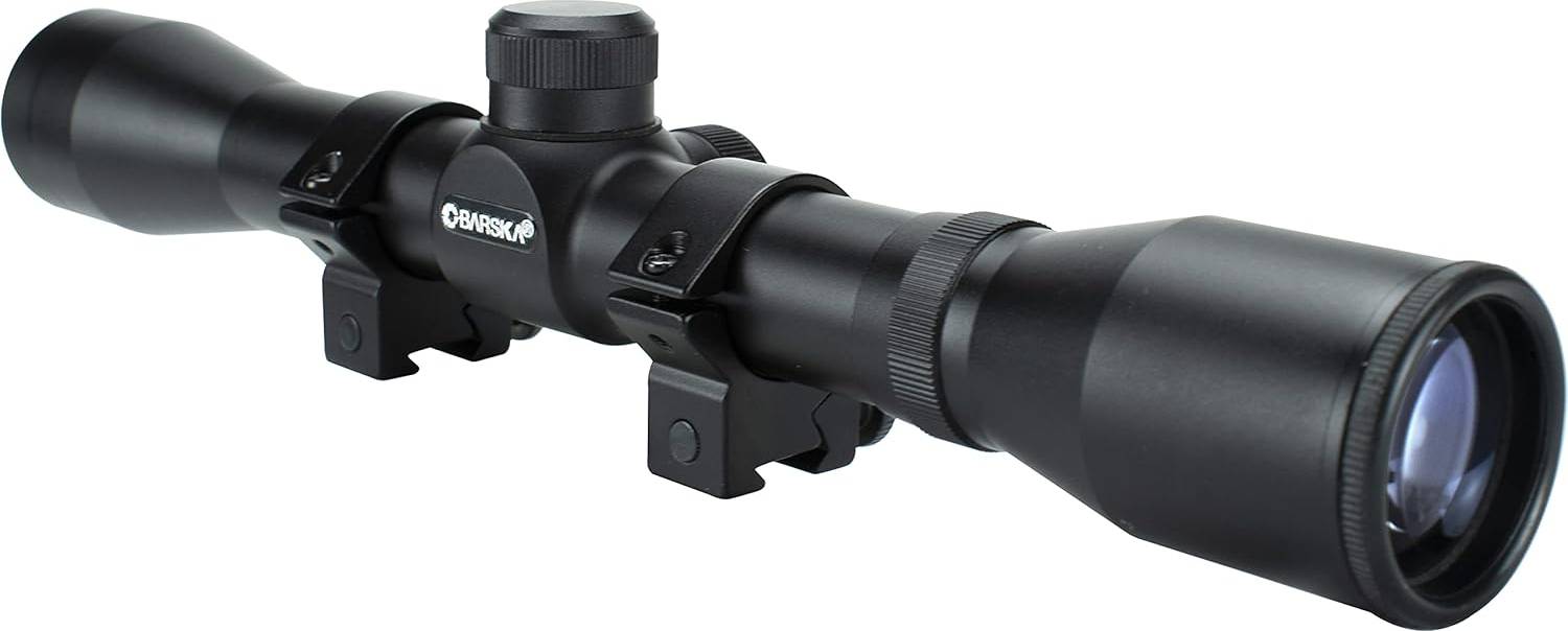30 30 rifle Barska Crosshair Reticle Rifle Scope for .22 Plinking & Rimfire Rifles with Rings