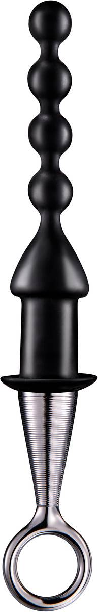 Beaded Butt Plug with Rigid Handle
