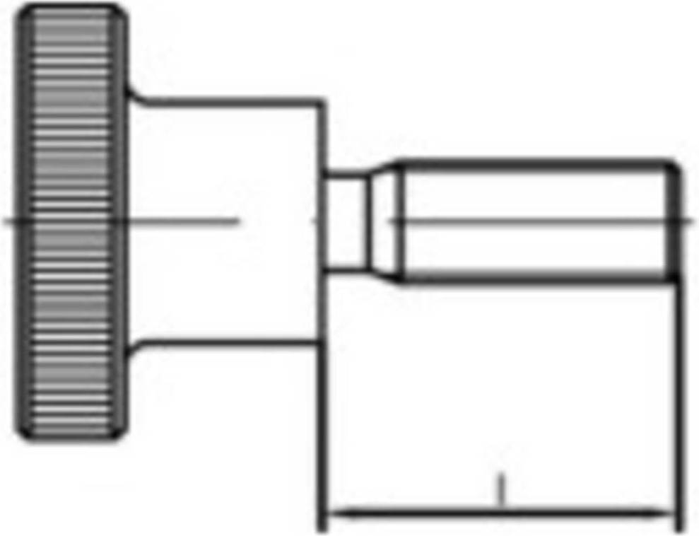 Toolcraft 107538 Räfflade skruvar