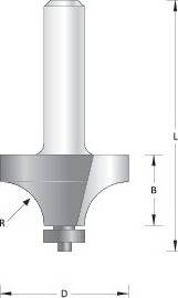 Hikoki 8 Mm Rounding Over Bit With Ba 66754106