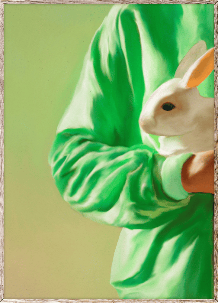 Paper Collective White Rabbit Poster 70x100cm