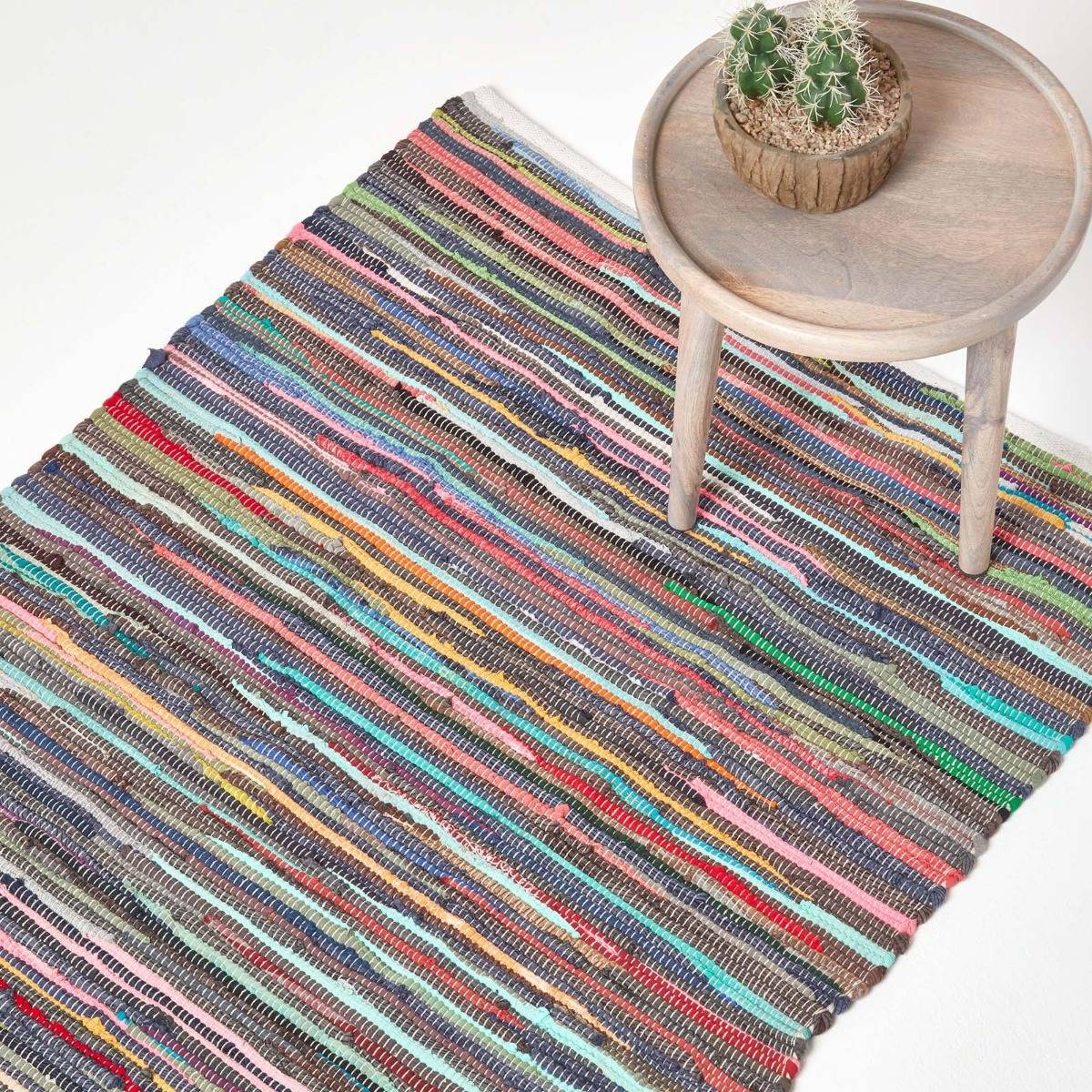 Homescapes Chindi Rug Multicolour