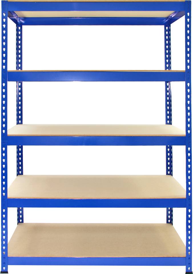 Monster Racking 5 Tier Blue Unit Shelving System