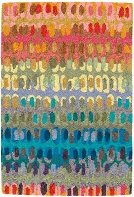 Dash and Albert Rugs 96 Chip Abstract Multicolor, Blue