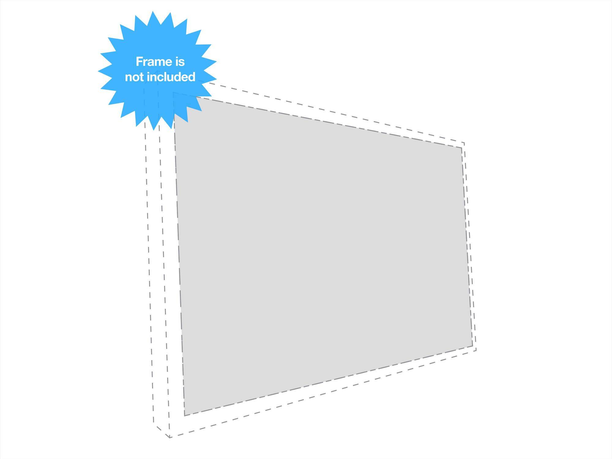 Multibrackets Extra Cloth M Grey Plus Gain 77"