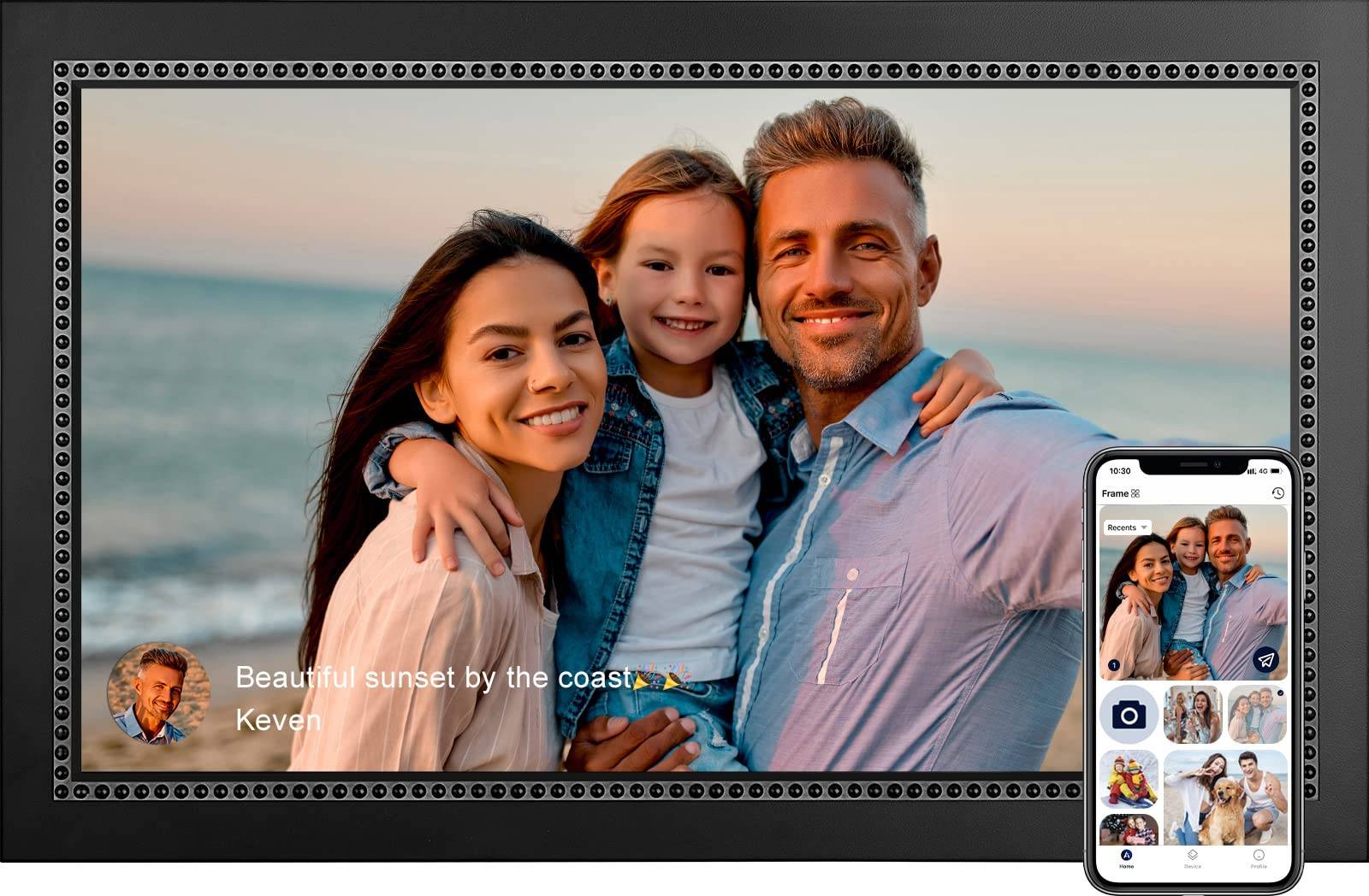Digital Picture Frame 15.6 Inch Large Digital Photo Frame with WiFi and Remote Control