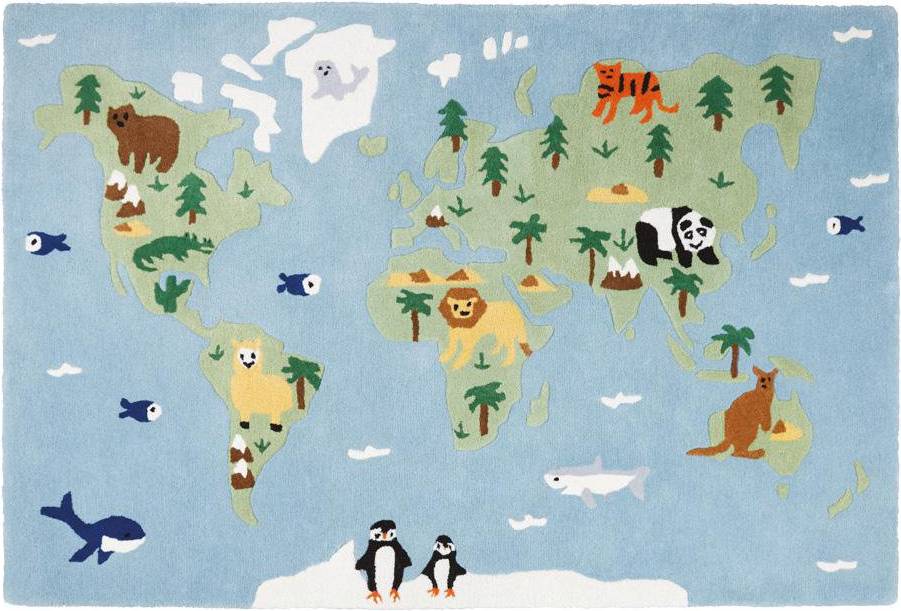Great Little Trading Co. Around the World Rug, Large