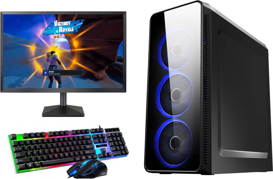 FCS Gaming PC Computer Bundle Quad Core