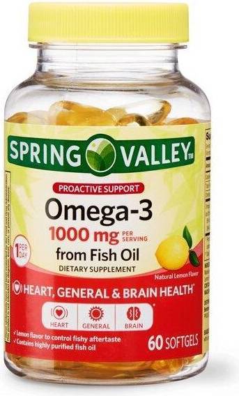 Spring Valley Omega-3 from Fish Count