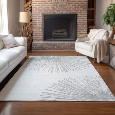 Machine washable rugs Addison Rugs Machine Washable Gray