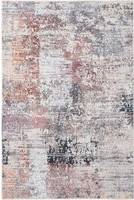 Loomed Neutral Multicolour Distressed Abstract Grey