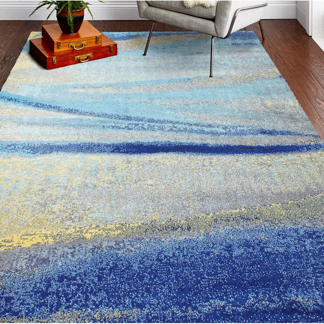Blue Elephant Coughlin Rug Blue