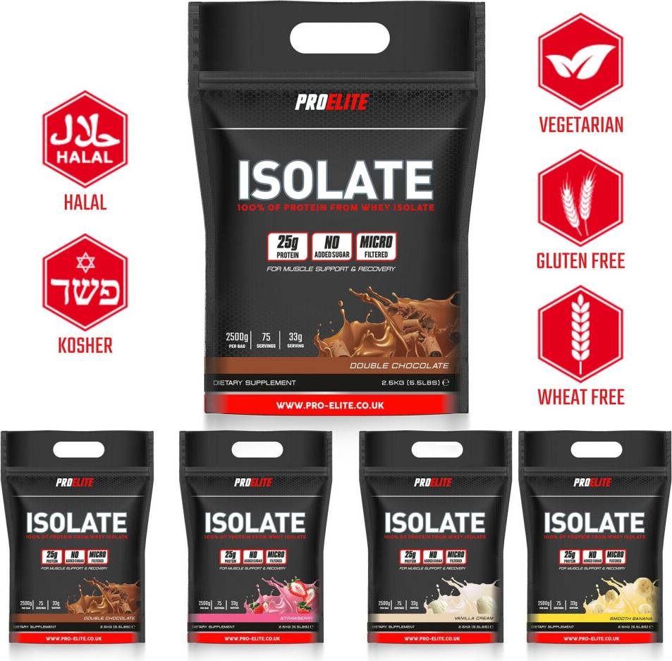 Whey protein 2.5kg ProElite 2.5Kg Pure Whey Powder ISO