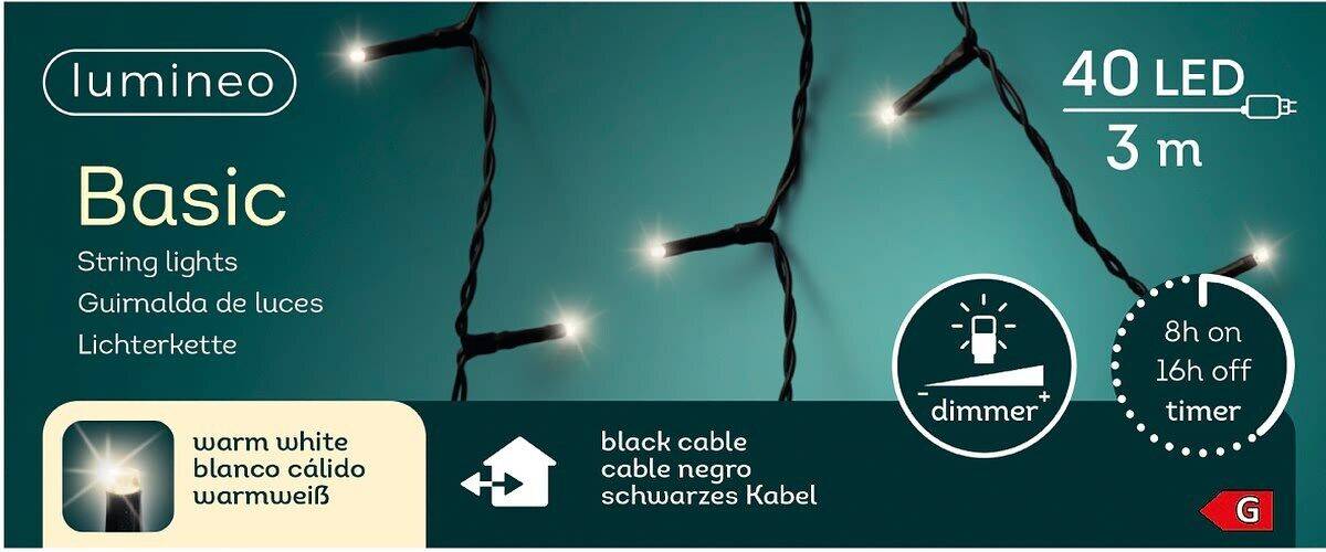 LED Basic Varmvit 3m