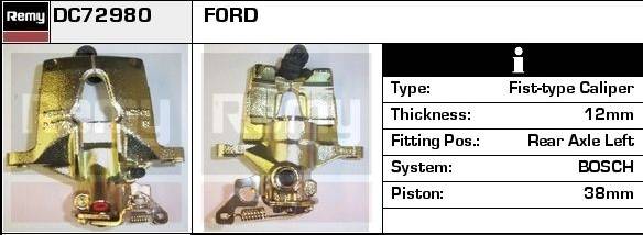 Delco Remy DC72980 Brake Caliper