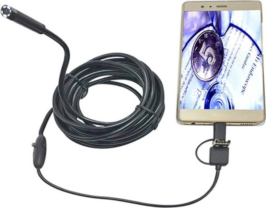 Wejoy 7MM 6LED Waterproof USB Inspection Tube