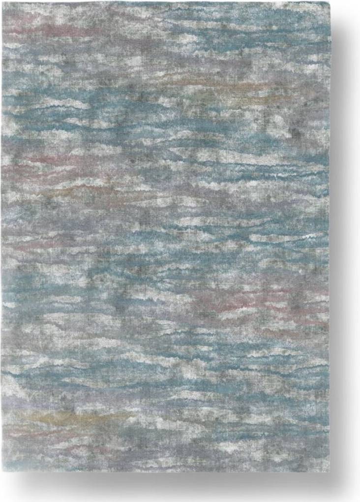 Williston Forge Rizzuto Flatweave Turquoise/Grey cm