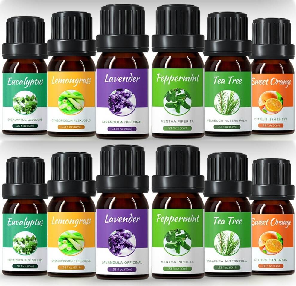 Diffuser gift set 12x Essential Oils. Aromatherapy Essential Oil For Diffuser. Gift Set