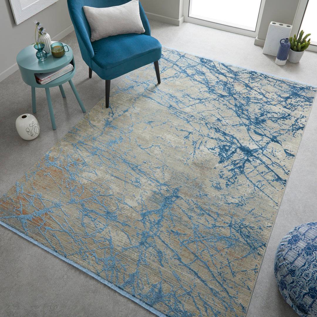 Williston Forge Alphe Rug Blue