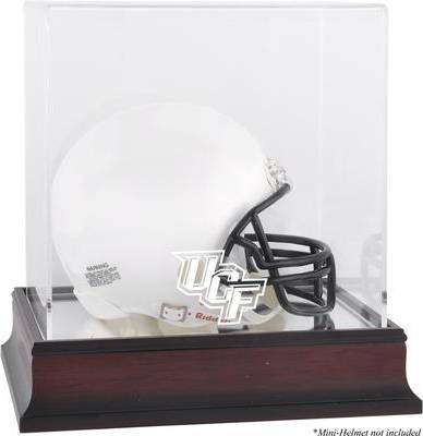 Fanatics Authentic Mahogany Logo Mini Helmet Display Case
