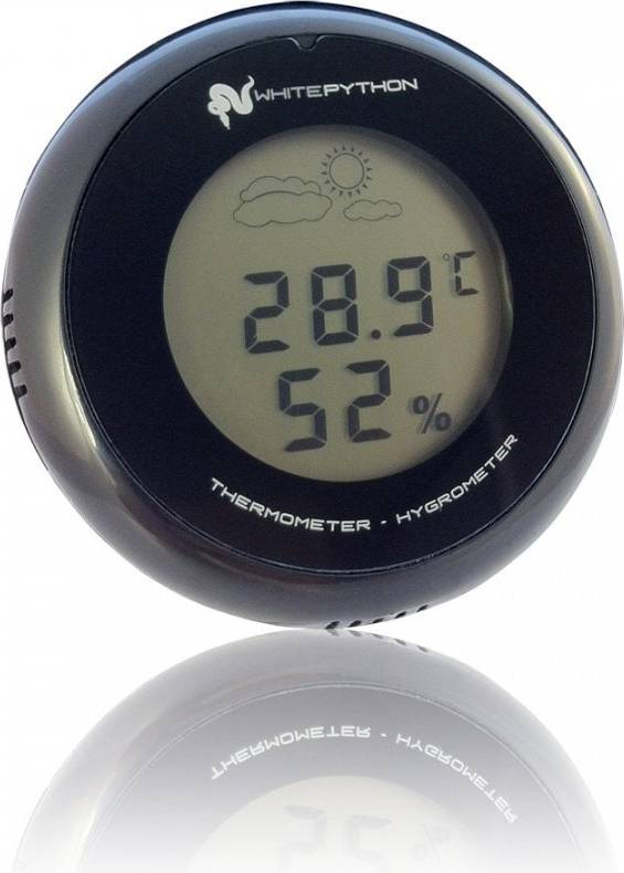White Python Digital Thermometer-Hygrometer
