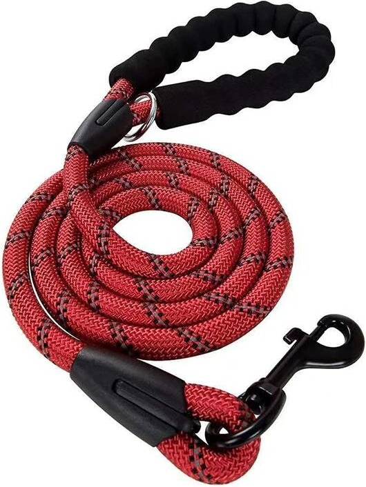 WiZ Red, Medium Large 1.5m Reflective Rope Dog Lead