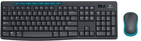 Logitech Wireless Combo MK275 8 Function Keys USB 2.0 RF Wireless Keyboard & Mouse