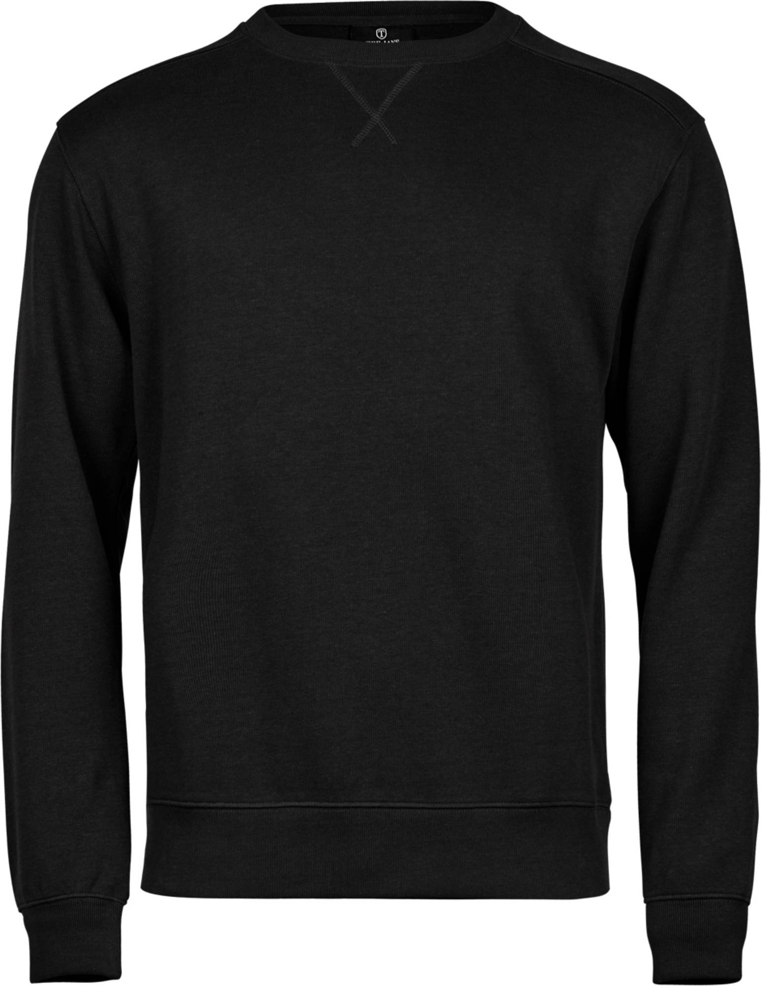 Tee jays interlock Tee jays Ribbed Interlock Crew Neck Black