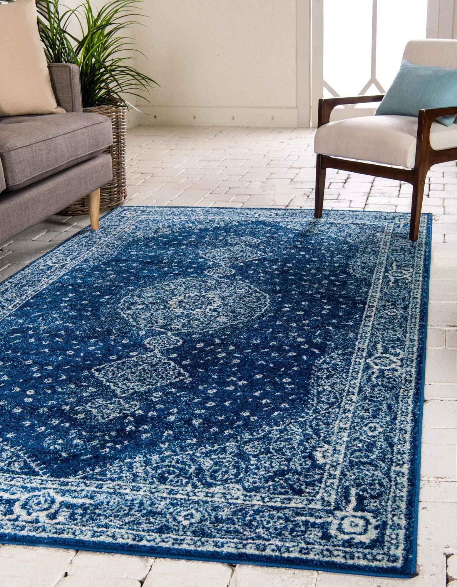 Rugs.com Dover Collection Blue