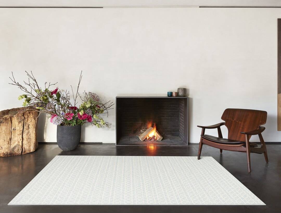 Union Rustic High Line Flatweave Wool Blue Rug 200 x 290 cm Blue