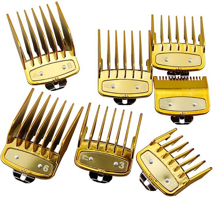 8PCS Hair Clipper Limit Comb Cutting Guide Kit